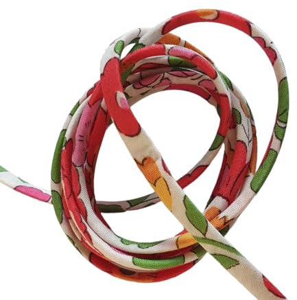 Cordon spaghetti en tissu Liberty of London - motifs au choix, au mètre (Betsy Grenadine)