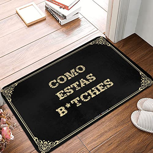 Funny Shoes Como Estas B*Tches Fußmatte, groß, Outdoor-Teppich, Geschenke für Heimdekoration, 65 x 90 cm