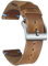 Leder Uhrenarmbänder für Männer, dünnes weiches Weich Horween Leder Uhrenarmband mit Schnellverschluss Vintage Watch Wrap