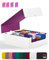 ZLCA Trading Card Storage Box, Commander Card Deck Case Holds 2400+ Cards, MTG Deck Box with 4 Stoppers, Magic Card Organizer for TCG PTCG Cards(White& Purple)