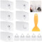 TAIHOBO Picture Hooks No Nails Set, 41PCS Transparent Self Adhesive Picture Hooks, Waterproof Hang Pictures Without Nails for Living Room Bathroom Wall Decoration, 5KG Maximum Load