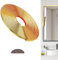 JUNART PVC Baguette de Finition, Moulure Murale, Bande Décorative Flexible pour Murs, Plafonds, Sols, Armoires, Carrelages, Miroirs(1000cm,Or)