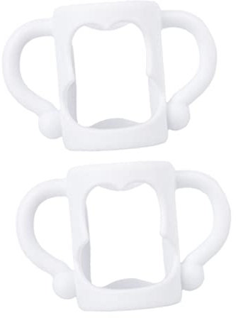 JOINPAYA 8 Stk Flaschengriff Babyflaschenabdeckung Tragegriff Für Die Babyflasche Weithalsflasche Zum Greifen Von Babys Trinkflasche Mit Henkel Flaschenhüllen Handhaben Weiß Kieselgel