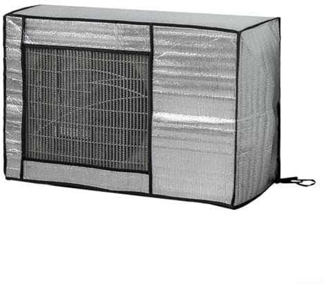 babominimer Aluminum Foil Air Conditioner Cover Waterproof Outdoor Unit Protector Anti-Dust Sun Shield Weather Resistant for Multiple Sizes Silver(96x40x70cm)