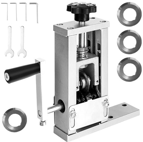 Máquina Pelacables, Cuchillas Afiladas, Maquina Pelar Cables, Pelacables Automático para Cable de 1-25mm Maquina de Pelar Cable, Mayor Eficacia, para Cortar Cables (Plata)