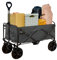Neo Heavy Duty Large Capacity Foldable Collapsible Garden Trolley Cart Utility Wagon Truck Folding Wheelbarrow for Beach Gardening Outdoor Camping Shopping Fishing Festivals (Khaki)