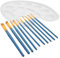 Angoily 1 Satz Pinsel acrylbilder bürste Reinigung Malerei-Zubehör ölgemälde malerei Set Stifte Machen TIPP Runde Lackpalette Detail Künstlerfarbe Stift für Ölmalerei Zeichnung Holz Blue