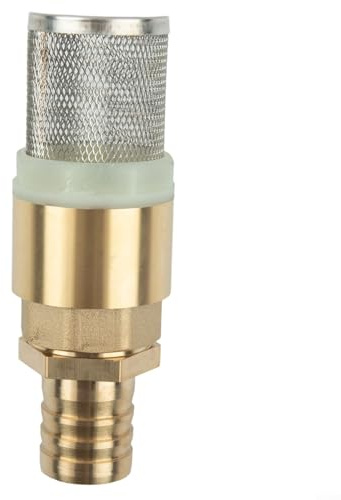 Gdfnmogo Kit de crépine d'aspiration en laiton, avec valves, clapets anti-retour, pour contrôle du débit d'eau dans le jardinage, les étangs d'irrigation et les piscines (valves de 2,5 cm + diamètre