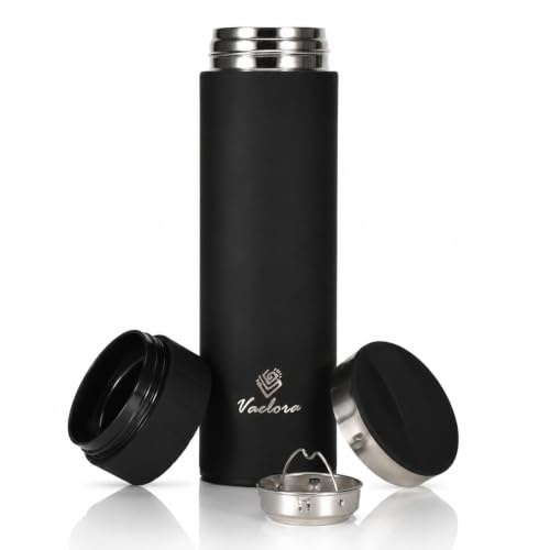 Insulated Stainless Steel Water Bottle - 20 Hour Cold & 10 Hour Hot Retention - Leakproof Thermal Flask for Hot & Cold Drinks - BPA Free Metal Water Bottle for Sports, Gym, Hiking - 450ml