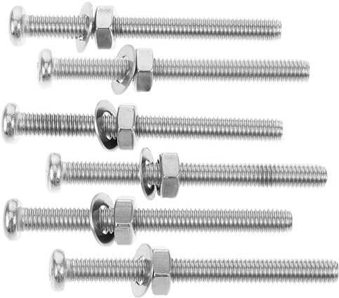 UTHCLO Vis en Acier Inoxydable pour Échelle de Piscine 6pcs Accessoires de Fixation Argenté pour Échelle sous-Marine Simple à Utiliser et Fixation Sécurisée