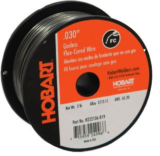 Hobart E71T-11 Flux-Cored Welding Wire 0.030 in, 2 lb Spool, Gasless