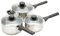 KitchenCraft Jury Casseroles en acier inoxydable résistantes à l'induction, lot de 3
