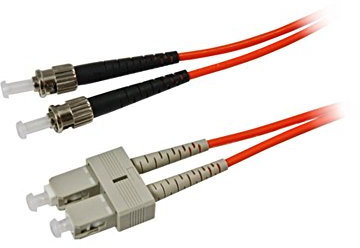 Synergy 21 1.0 m OM2 ST – SC 1 m ST SC Orange LWL-Kabel – Glasfaserkabel von (ST, SC, 50 µm, 125 Mikrometer, orange, männlich/männlich)