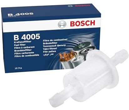 Bosch B4005 Car Gasoline Filter - Separates Particles from Fuel - Protects the Injection System