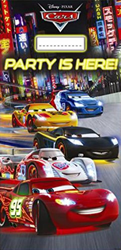 Unique Party 71735 - Neon Disney Cars Door Banner, 5ft x 2.5ft