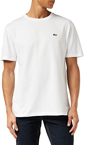 Lacoste Sport T-Shirt Regular Fit Homme , Blanc, M