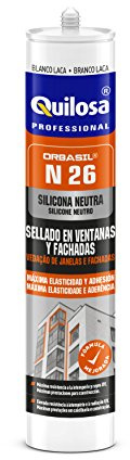 Quilosa Orbasil N-26 - Sellador de silicona neutra, color blanco