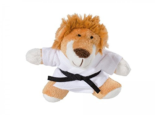 KWON LION SAM PLÜSCH Schlüsselanhäger Mini-Plüschtiere HUND Glücksbringer Karate Judo Kickboxen Budo Kampfsport Ju Jutsu TKD Taekwonde BJJ Aikido Kick Boxen