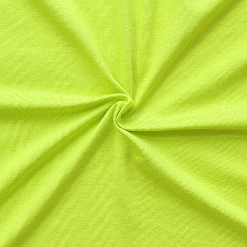 STOFFKONTOR Viskose Stretch Jersey Stoff - Öko-Tex Standard, Meterware, Limetten-Grün