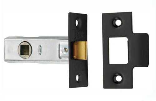 64mm Tubular Mortice Latch by Discount Hardware UK (Black)