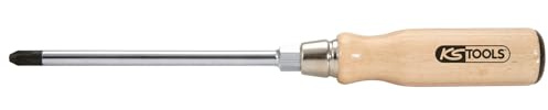 KS Tools 300.1012-E ERGOTORQUE WOOD Schraubendreher PH2, auf Hänger
