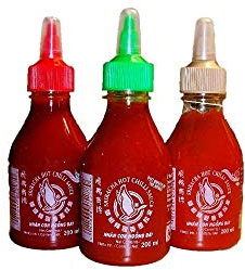 3 x 200ml Sriracha Chilisauce Set Chilli Sauce