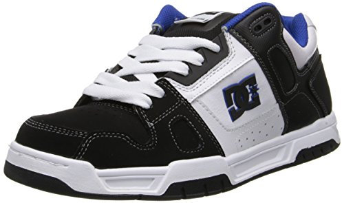 DC Herren Stag Low-Top, Weiß (White/Black/Blue-XWKB), 44 EU