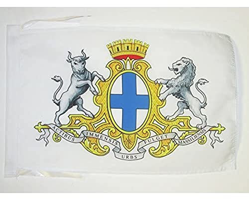 AZ FLAG Drapeau Armoiries de Marseille 45x30cm - PAVILLON Marseillais - Ville de Marseille 30 x 45 cm Haute qualité