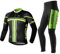 INBIKE Radtrikot Set Herren Fahrrad Trikot Langarm Radhose Fahrradbekleidung Männer mit 3D Sitzpolster Atmungsaktiv Elastische Schnell Trocknend für Radfahren MTB Jogging(XXL)
