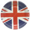 Amscan 994127 Union Jack Dinner Paper Plates, Red/White/Blue, 23cm