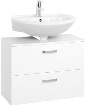 Bologna Unterbeckenschrank 70 cm weiß/Hglz.