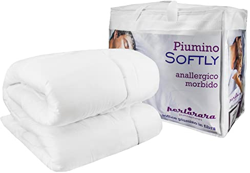 Warm Daunen Winter * * * Perlarara der Daunendecke Softly in Faser Bett Doppelbett 2 Zwei Quadrate cm 250 x 200