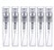 erioctry 6 Pieces Clear Refillable Glass Makeup Spray Bottles 3ml 2ml 2ml 3ml 5ml 5ml