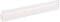 Sperrliste Polycarbonat einem Stück Strike und Tür H Türfalz mit Vinyl Einsatz 180 Grad für 3/20,3 cm Glas – 98 in lang