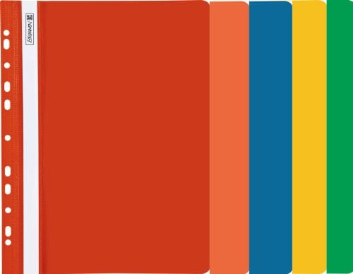 Office to Go - 5 Schnellhefter A4 zum Abheften im Ordner, sort. Farben