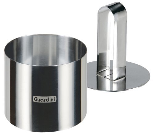 Guardini, Emporte-pièce rond avec piston Ø 7 cm, Acier inoxydable, Argent