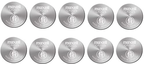 2PC MAXELL CR2025 2025 Lithium 3V Coin Cell Battery - Made in Japan