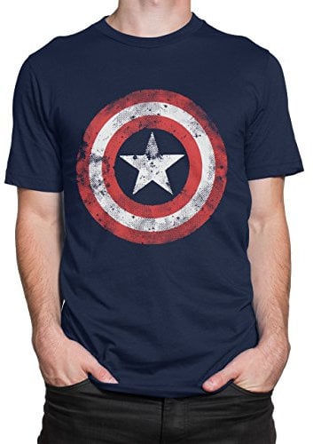 Marvel Herren Captain America T-Shirt Mehrfarbig XX-Large
