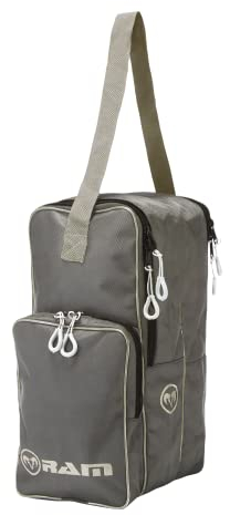 Ram Rugby Boot Bag - Due scomparti per stivali, colore: Nero/Argento