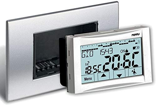 Cronotermostato digitale 230v da incasso TOUCH SCREEN Moon Soft - Perry 1CRCDS27