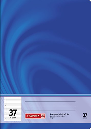 Brunnen 104473702 Schulheft A4 Vivendi (16 Blatt, liniert, mit Rand, Lineatur 37)