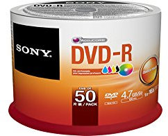 Sony 50 DVD-R vergini stampabili full printable 4.7GB 120min