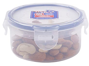 LocknLock CLASSIC Frischhaltedose | 300 ml | Ø 11,4 x 5,5 cm | 100 % luft- und wasserdichte Vorratsdose | Spülmaschinen-, und Mikrowellengeeignet | BPA-Frei | 4-fach Sicherheits-Verschluss