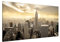 Apalis Magnettafel Manhattan Dawn Memoboard Design Hoch Metall Magnet Pinnwand Motiv Wand Stahl Küche Büro, Größe HxB: 37cm x 78cm