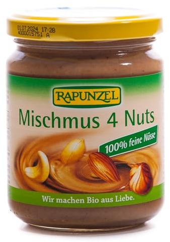 Rapunzel Mischmus 4 Nuts, 1er Pack (1 x 250 g) - Bio