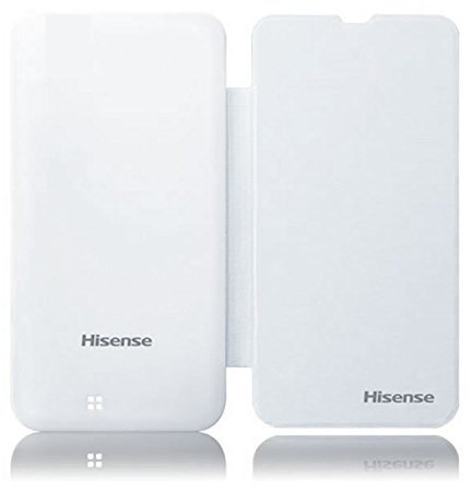 Custodia Flip per Hisense U980, Bianco