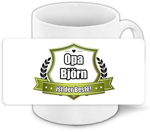 Tasse mit Spruch - Opa Björn ist der Beste -