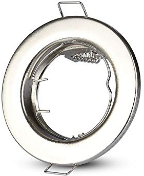 V-TAC SKU.3585 Coupelle Spot GU10 SATIN VT-778 x2, Plastique,et autre materiaux, Profondeur : 30 mm