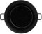 Imex El Zorro El Zorro 63087-Sartén Honda, Asas, Esmaltado, Negro, 50 cm