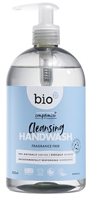 BIO D Anti Bacterial Hand Wash Fragrance Free 500ml (PACK OF 1)